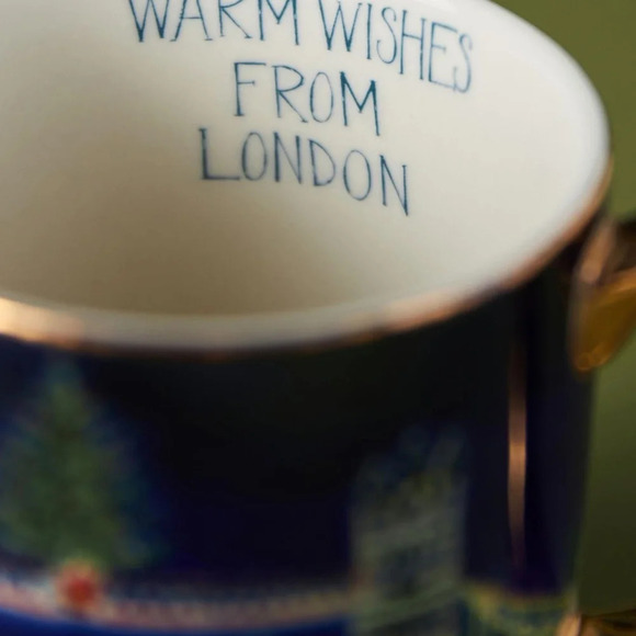 NWT 2023  Anthropologie Holiday  In The City London Mug - Picture 3 of 3